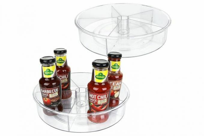 Amazon SENENQU 2Pack Clear Lazy Susan Organizer