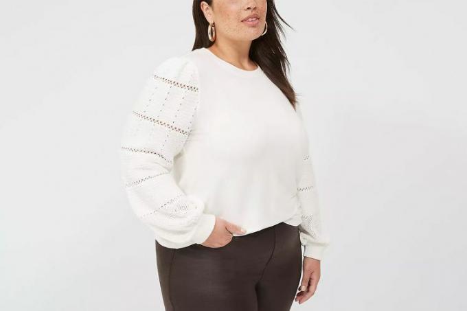 Πουλόβερ Lane Bryant-Sleeve Crew-Neck Tee