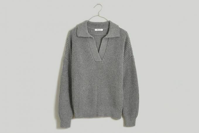 Πουλόβερ Madewell Waffle-Knit Henley