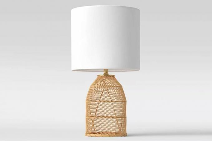 Επιτραπέζιο φωτιστικό Target Rattan Diagonal Weave Tan - Opalhouse