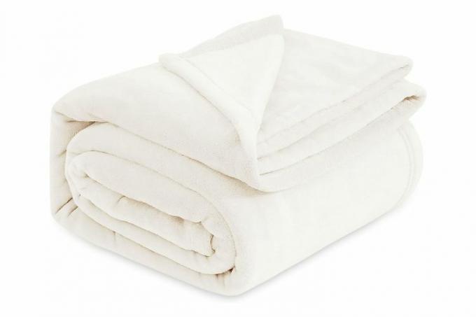 Amazon Bedsure Fleece Blankets King Size Cream - Κρεβάτι