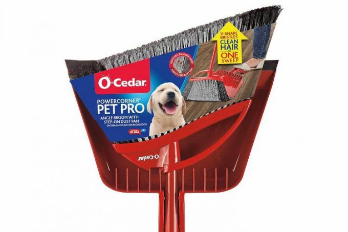 Amazon O-Cedar Pet Pro Broom & Step-On Dustpan PowerCorner