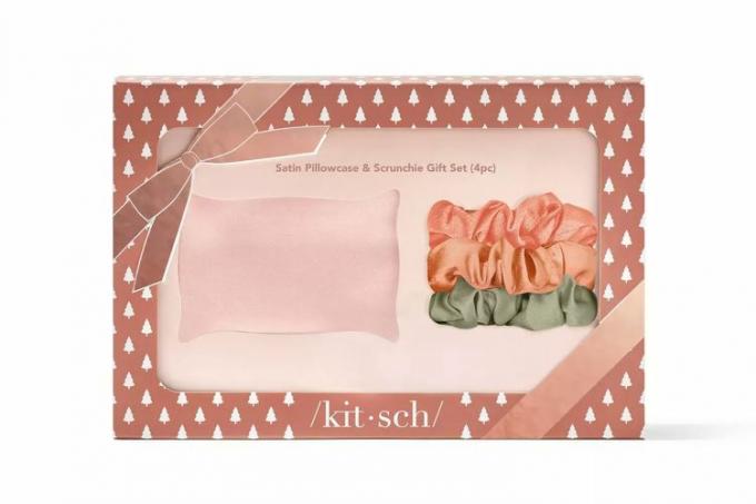 Σετ δώρου Target Kitsch Σατέν Μαξιλαροθήκη Scrunchie Hair Styling - 4ct